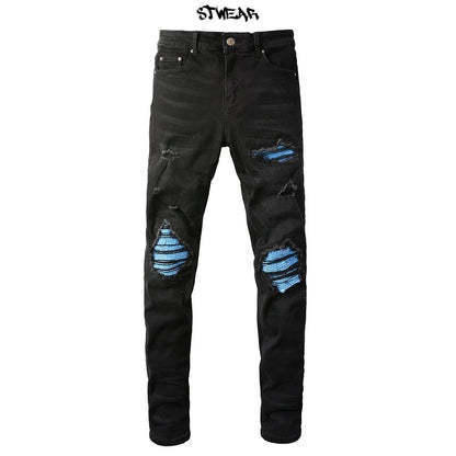 ☆関税/送料込み☆【stwear】UKドリル ダメージデニム