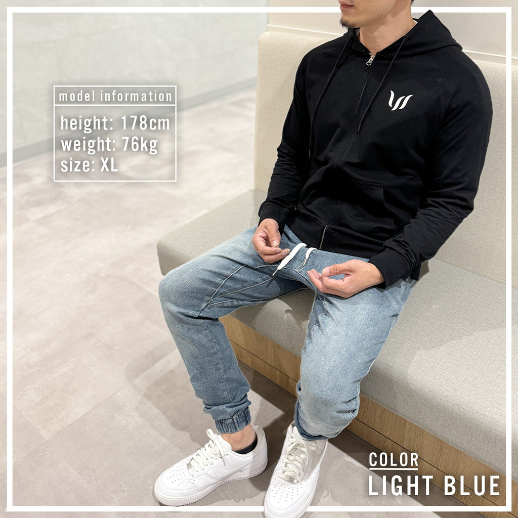 ジョガーパンツ メンズ デニム スーパーストレッチ ジーンズ