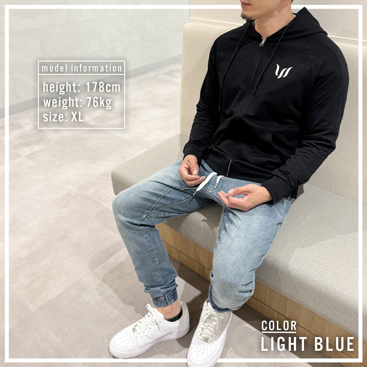 ジョガーパンツ メンズ デニム スーパーストレッチ ジーンズ