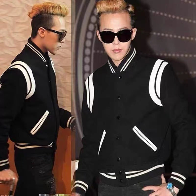 ライン スタジャン ユニセックス ストリートカジュアル S-3XL