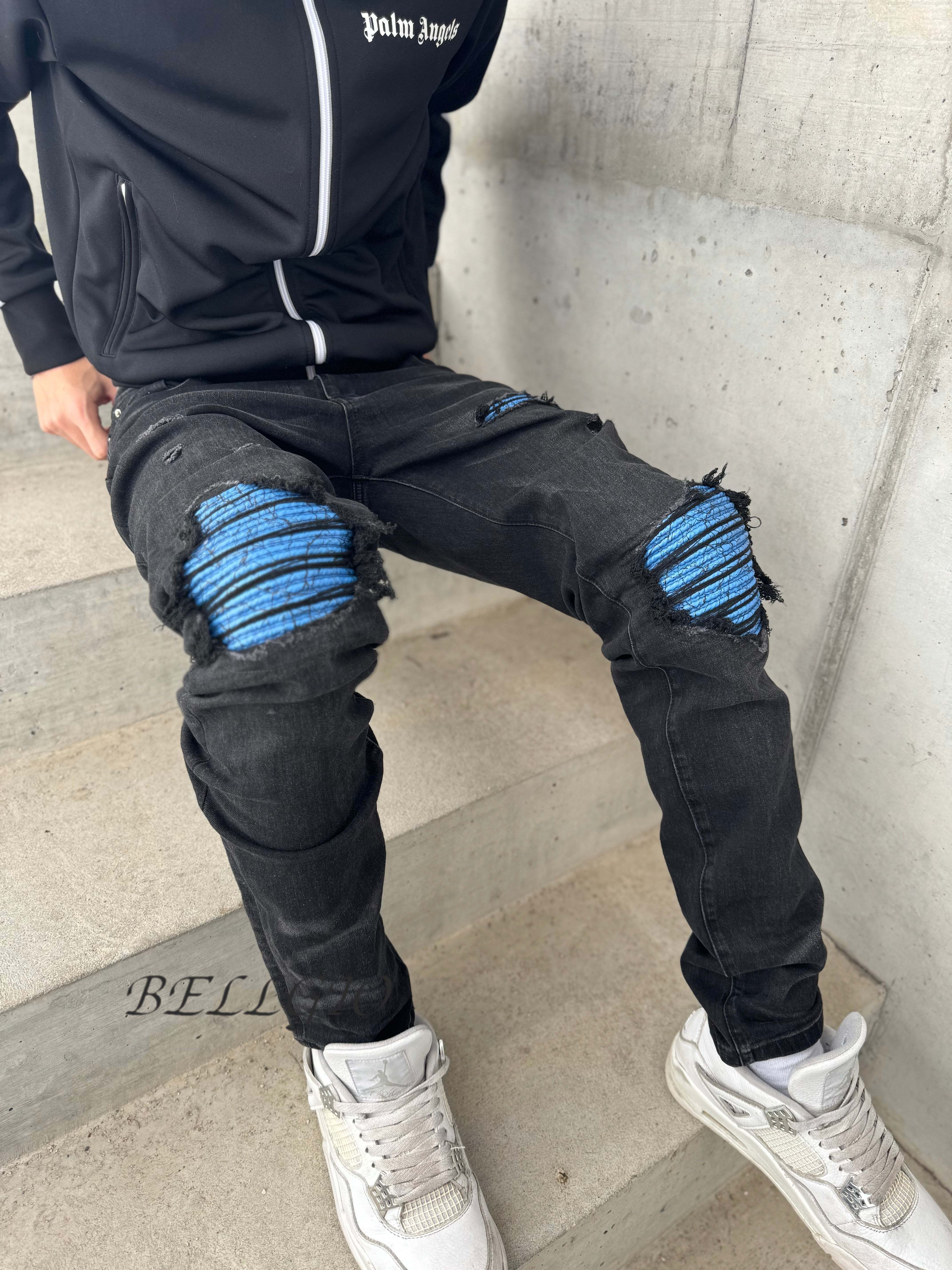 ☆関税/送料込み☆【stwear】UKドリル ダメージデニム