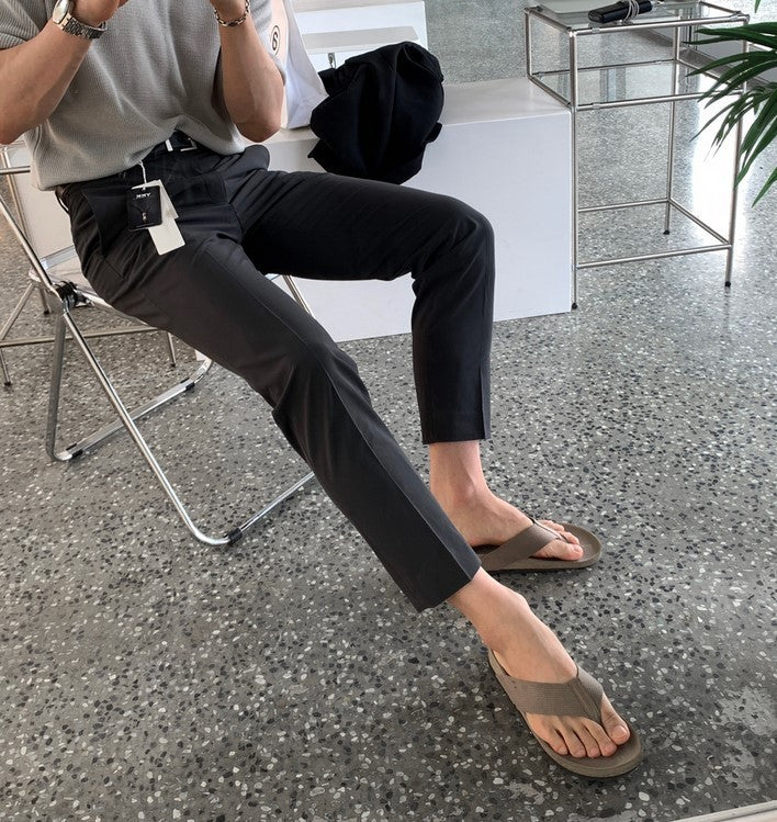 【LOOKPLE】クール マックス センターライン スラックス