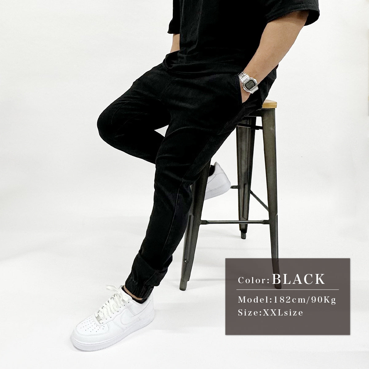 ジョガーパンツ メンズ デニム スーパーストレッチ ジーンズ