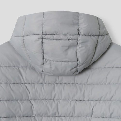 ★韓国人気★ESSU★PREMIUM DIAGONAL ZIPPER HOODED PADDING