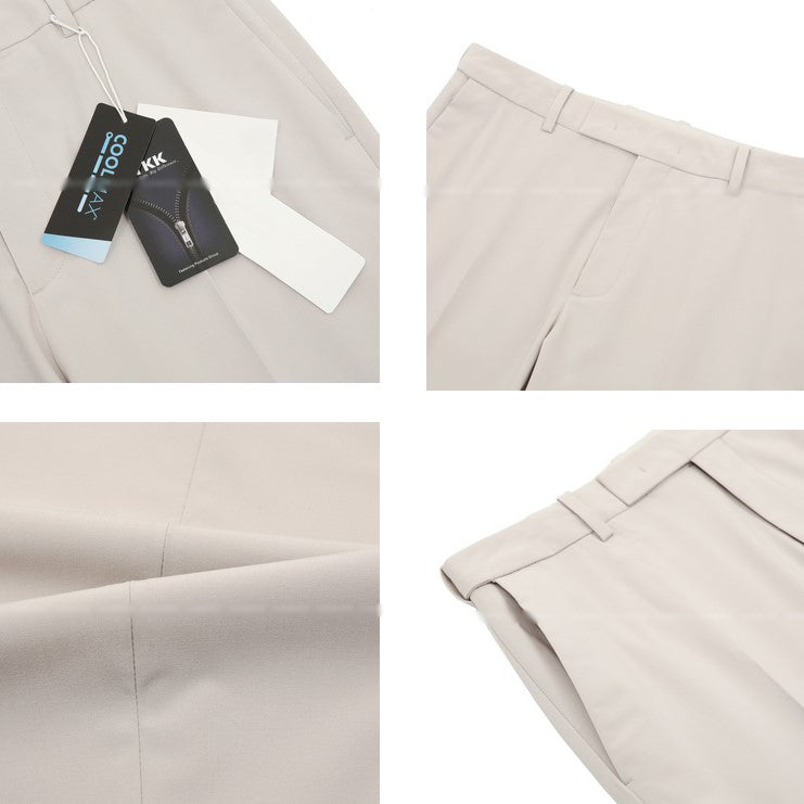 【LOOKPLE】クール マックス センターライン スラックス