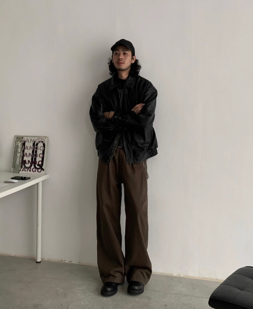 INKNOTS*日本未入荷 Basic ウォッシュド　ワイドレッグ チノパン