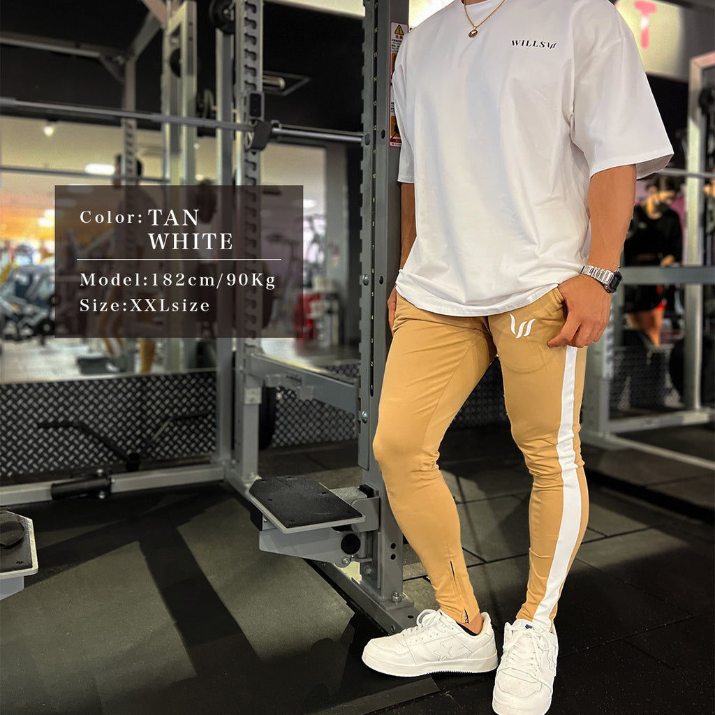 WILLS FITNESS ジョガーパンツ  ストレッチ スキニー ジムウエア