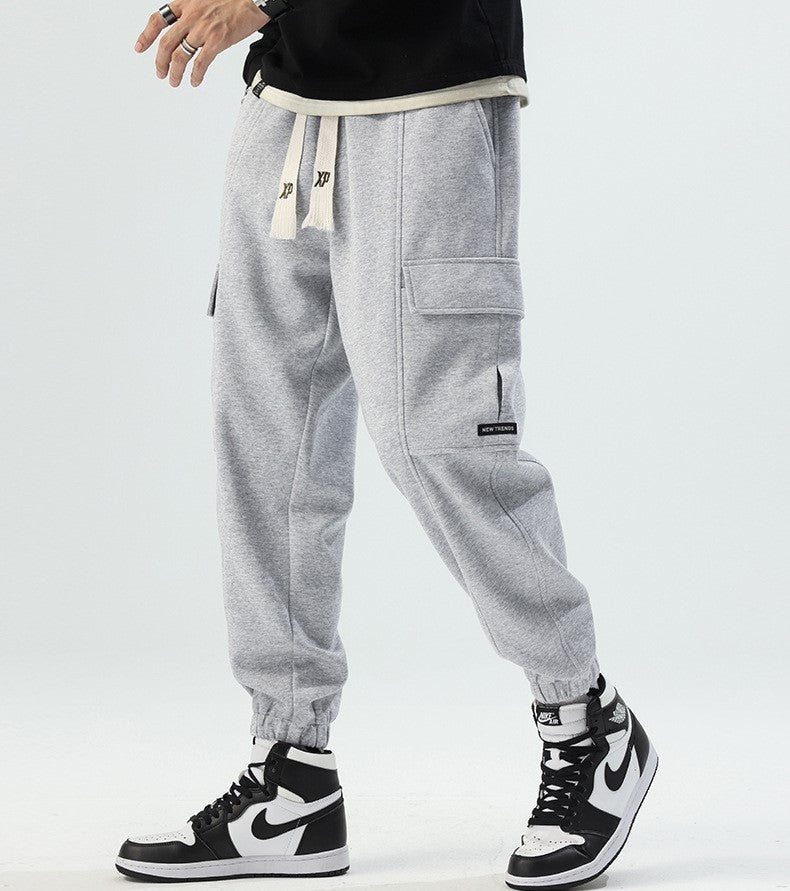 スウェット カーゴ パンツ 3色 マルチポケット ジョガーパンツ