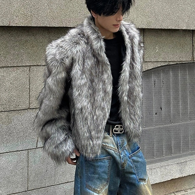 シルバーフォックス ファー ジャケット ショート丈 韓国 cr7535