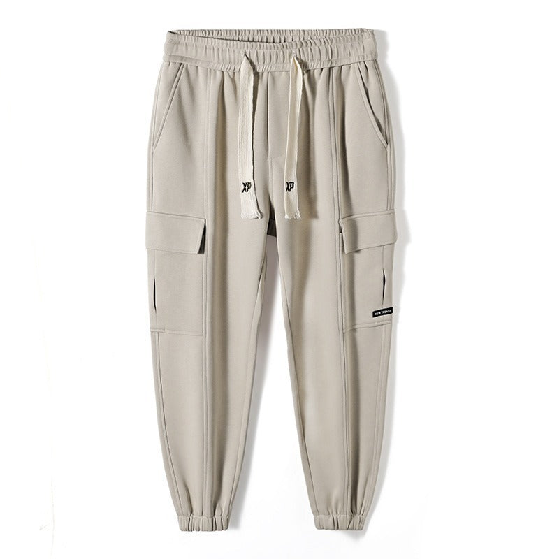 スウェット カーゴ パンツ 3色 マルチポケット ジョガーパンツ