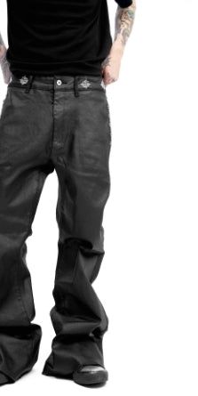 日本未上陸ブランド*DETW*ワックスコーティング デニムパンツ