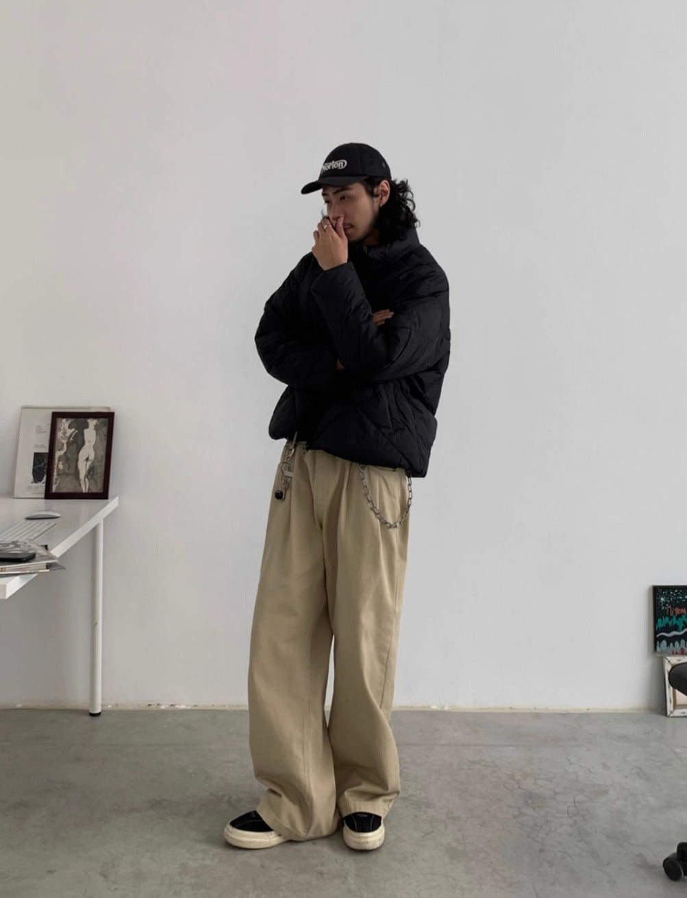 INKNOTS*日本未入荷 Basic ウォッシュド　ワイドレッグ チノパン