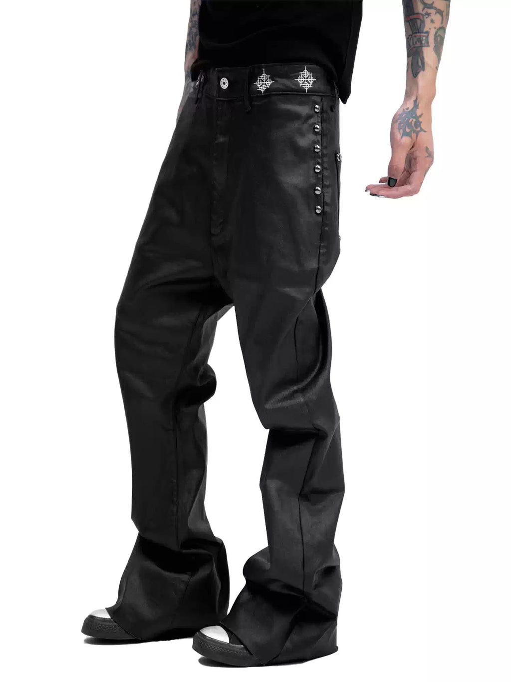 日本未上陸ブランド*DETW*ワックスコーティング デニムパンツ