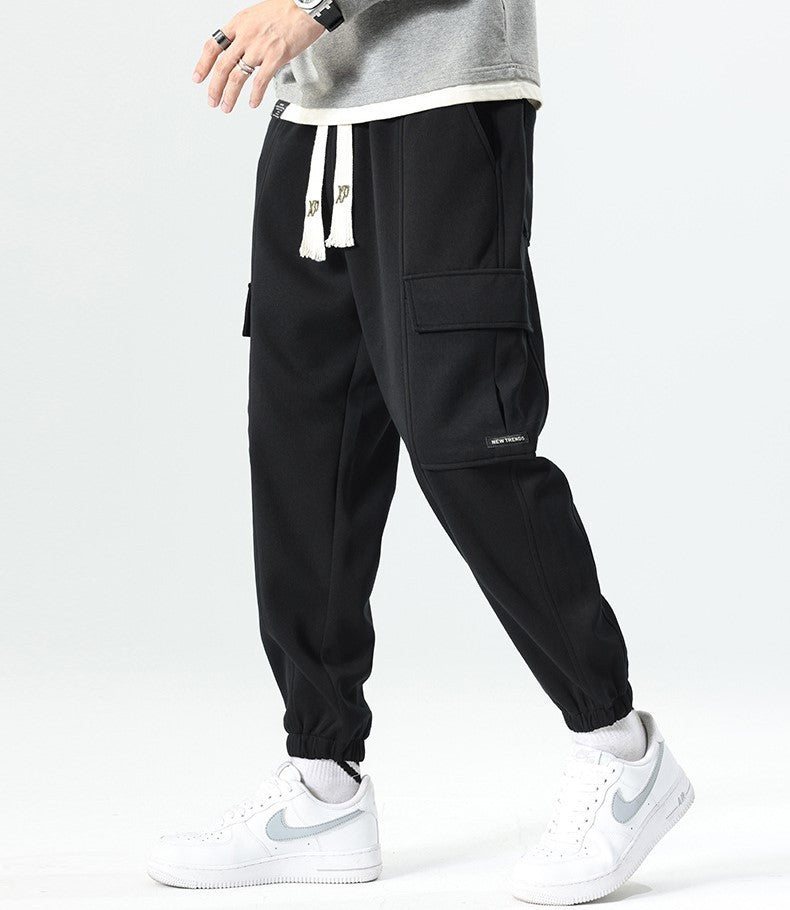 スウェット カーゴ パンツ 3色 マルチポケット ジョガーパンツ