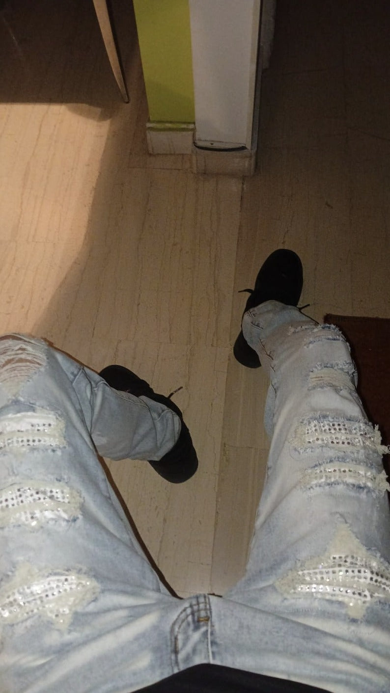 ☆関税/送料込み☆【stwear】SKYERダメージジーンズ