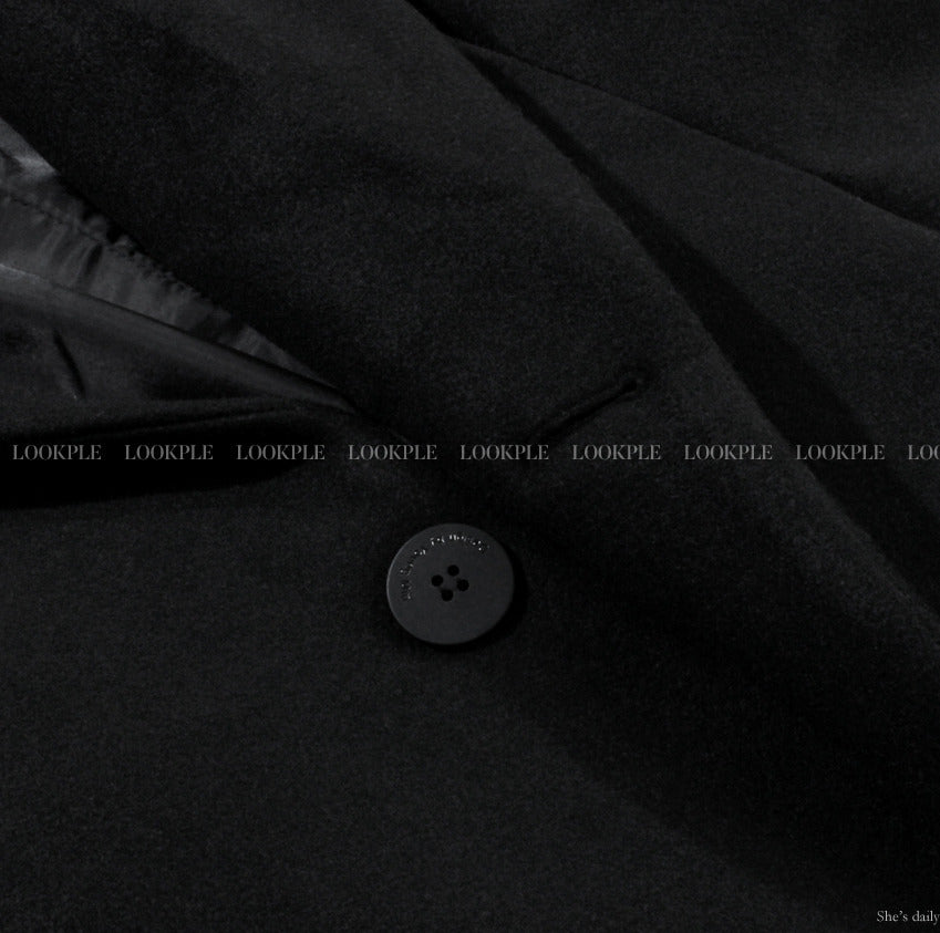 【LOOKPLE】Dart Maxi Overfit Wool Coat ★