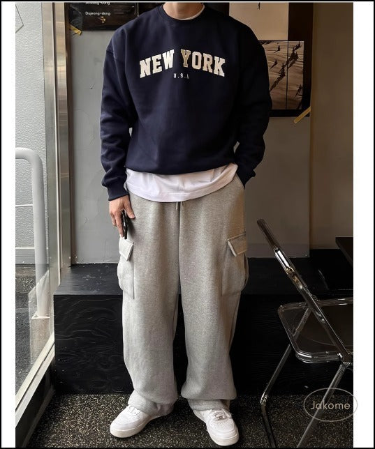 カーゴ スエットパンツ お出かけ用 韓国