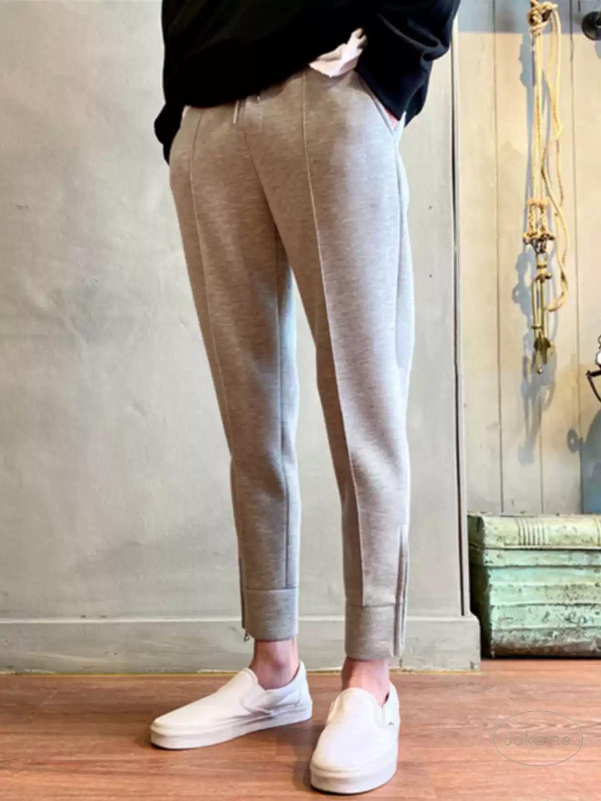 スエットパンツ 綺麗め お洒落お出かけ スリム アンクル ルーズ