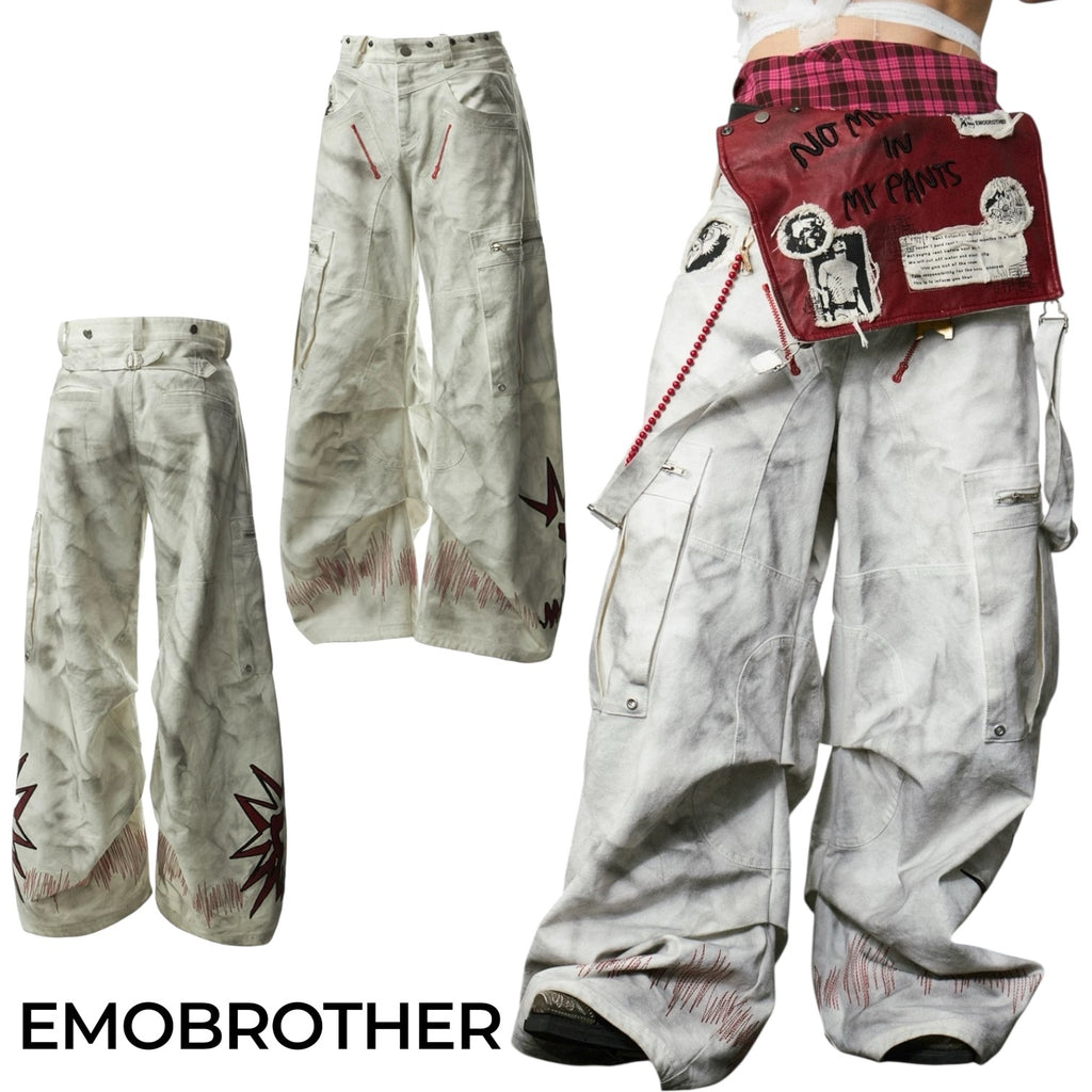 国内未入荷 EMOBROTHER - Removable Wide-Leg オーバーオール