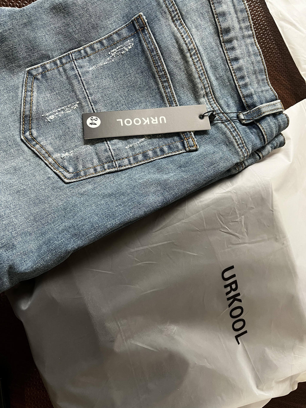 URKOOL　ストリート ダメージ ジーン スキニー