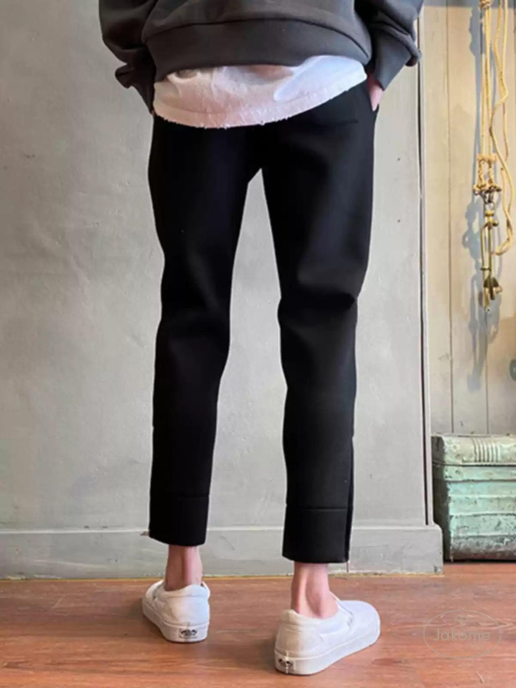 スエットパンツ 綺麗め お洒落お出かけ スリム アンクル ルーズ