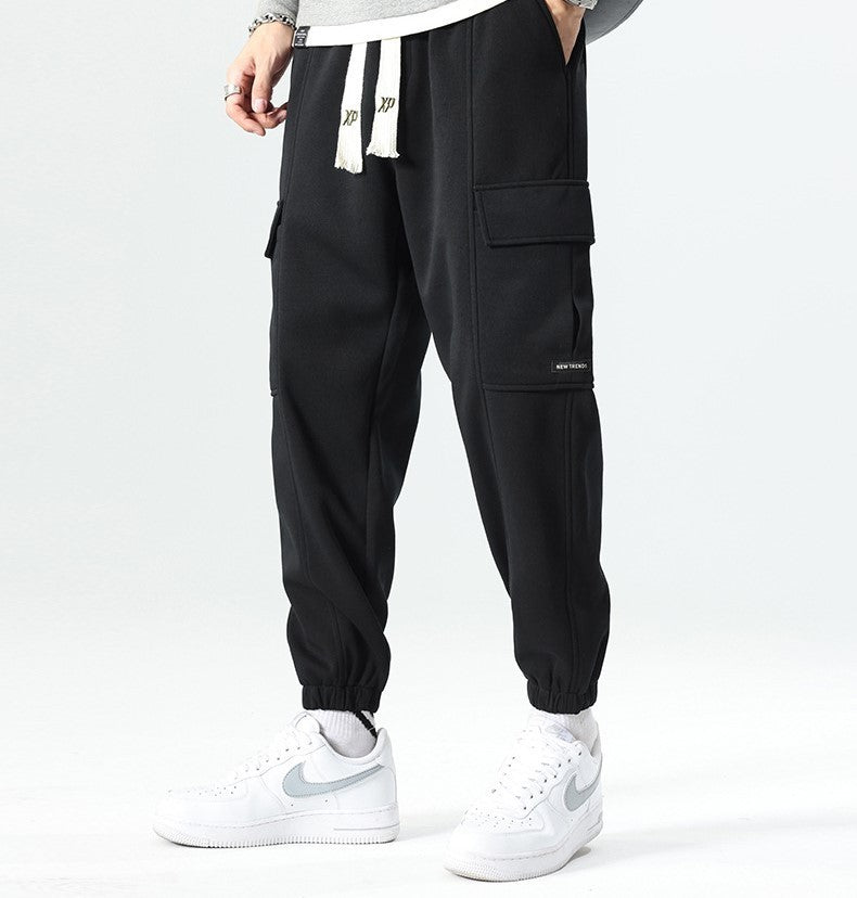 スウェット カーゴ パンツ 3色 マルチポケット ジョガーパンツ