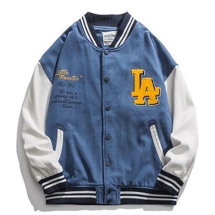 長袖 3色 スタジャン ユニフォーム ヴィンテージ アウター ロゴ