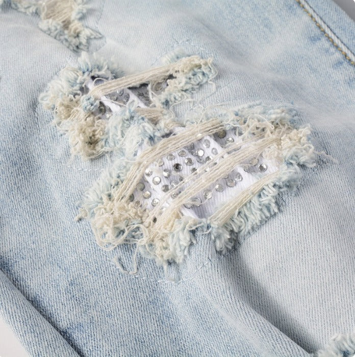 ☆関税/送料込み☆【stwear】SKYERダメージジーンズ