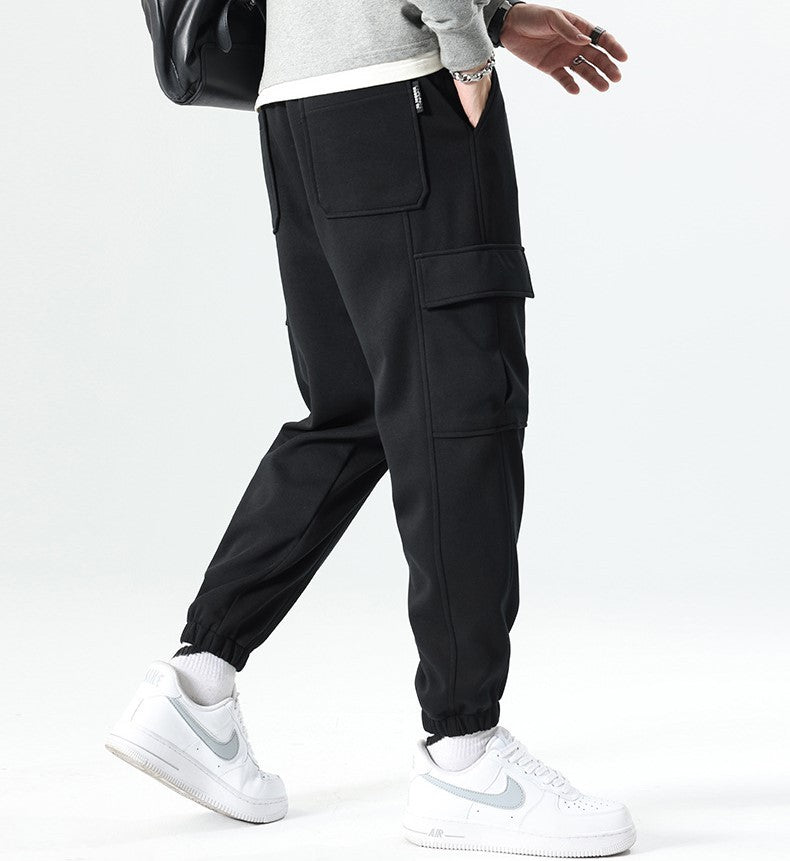 スウェット カーゴ パンツ 3色 マルチポケット ジョガーパンツ