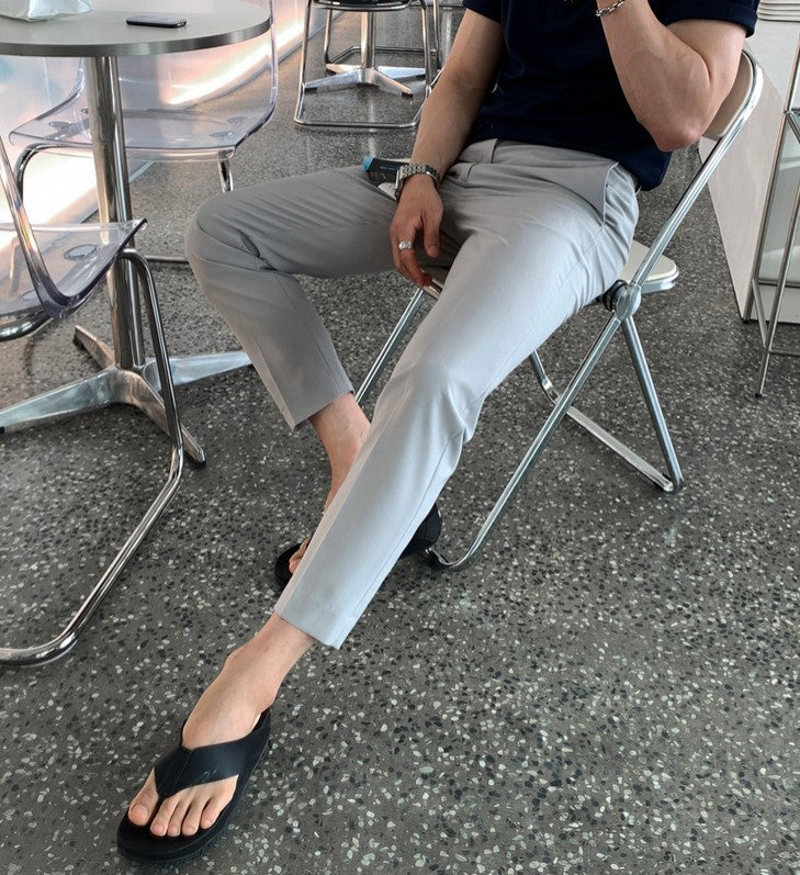 【LOOKPLE】クール マックス センターライン スラックス