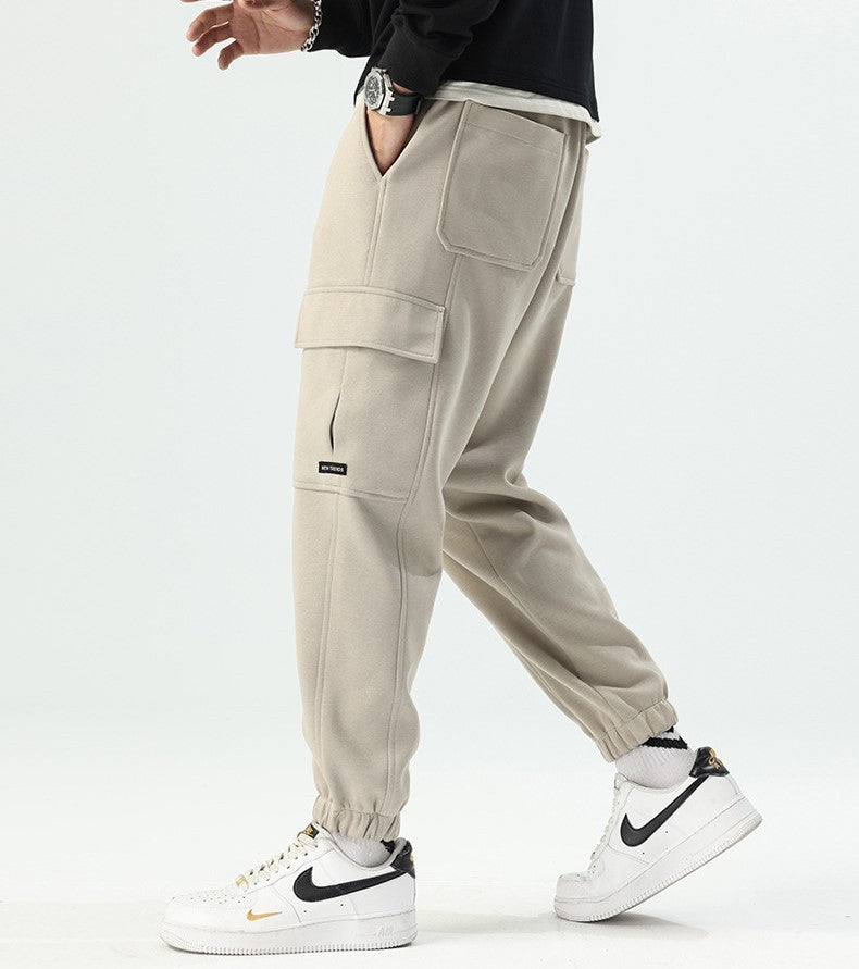 スウェット カーゴ パンツ 3色 マルチポケット ジョガーパンツ