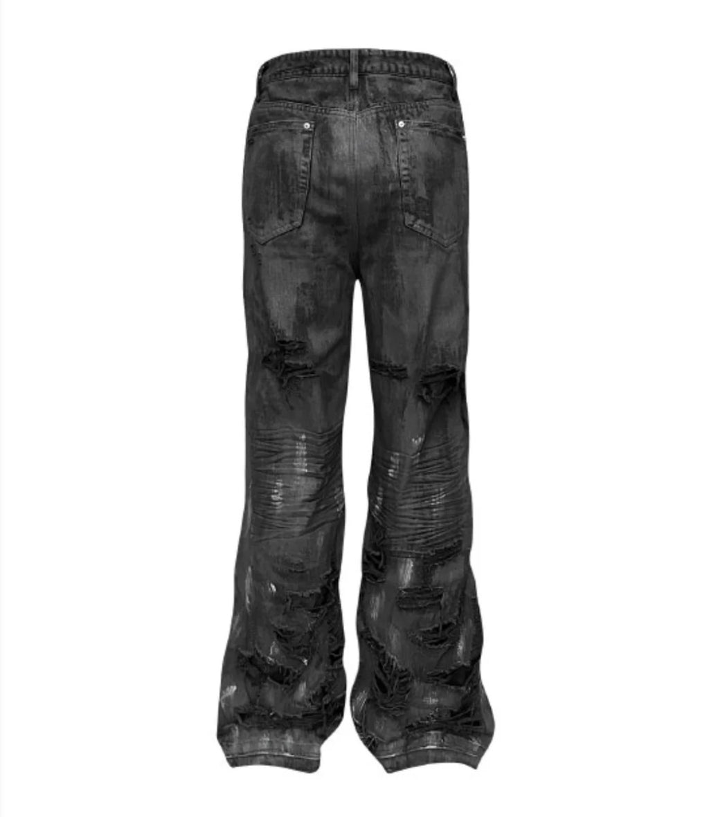 国内で当店のみ GOJOYJINNI - Hand-Distressed Wide-Leg Jeans