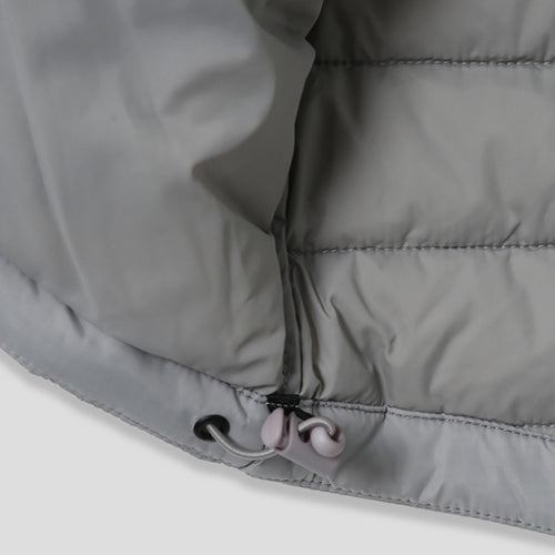 ★韓国人気★ESSU★PREMIUM DIAGONAL ZIPPER HOODED PADDING