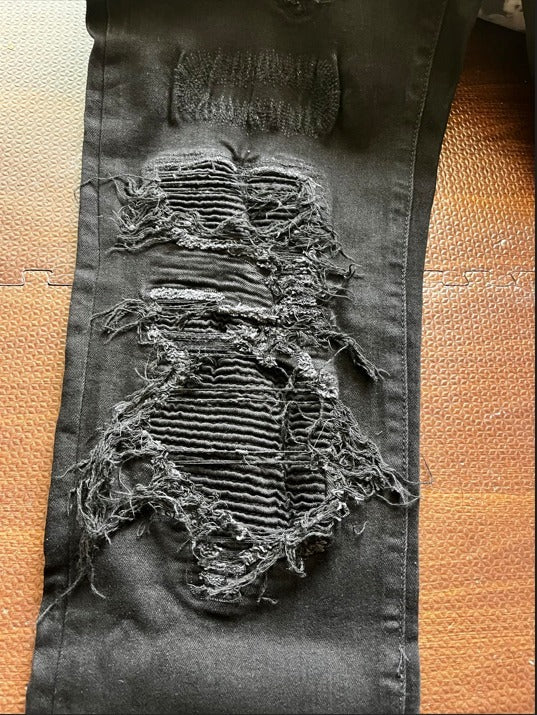 URKOOL　ストリート ダメージ ジーン スキニー