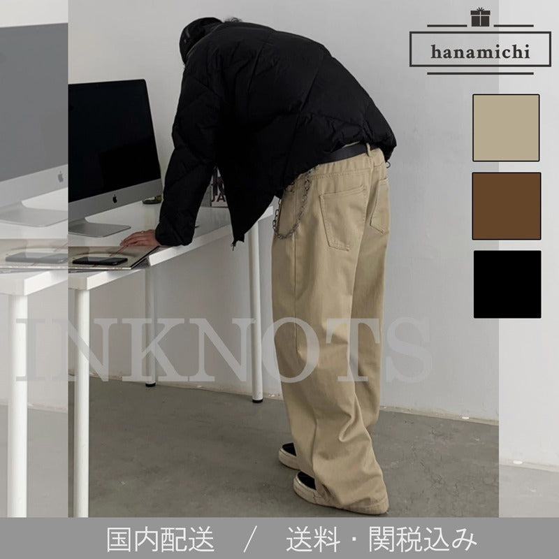 INKNOTS*日本未入荷 Basic ウォッシュド　ワイドレッグ チノパン