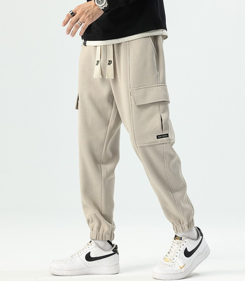 スウェット カーゴ パンツ 3色 マルチポケット ジョガーパンツ