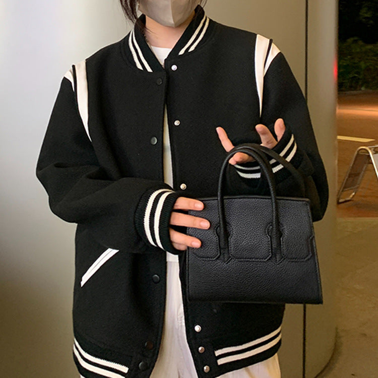 ライン スタジャン ユニセックス ストリートカジュアル S-3XL