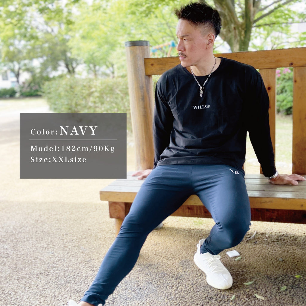 WILLS FITNESS ジョガーパンツ  ストレッチ スキニー ジムウエア