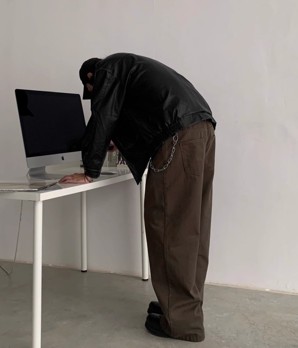 INKNOTS*日本未入荷 Basic ウォッシュド　ワイドレッグ チノパン