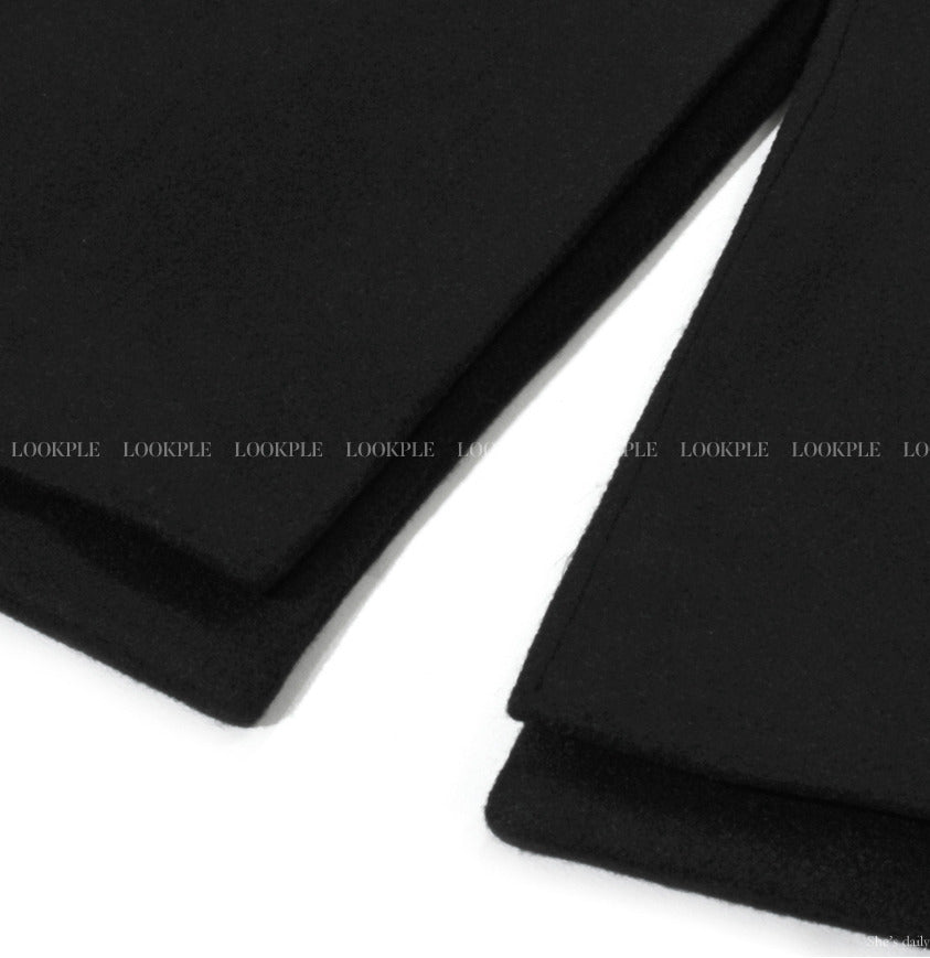 【LOOKPLE】Dart Maxi Overfit Wool Coat ★