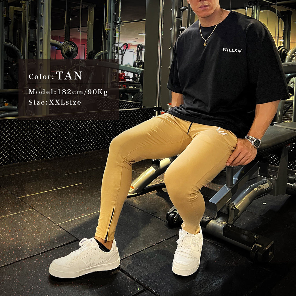 WILLS FITNESS ジョガーパンツ  ストレッチ スキニー ジムウエア