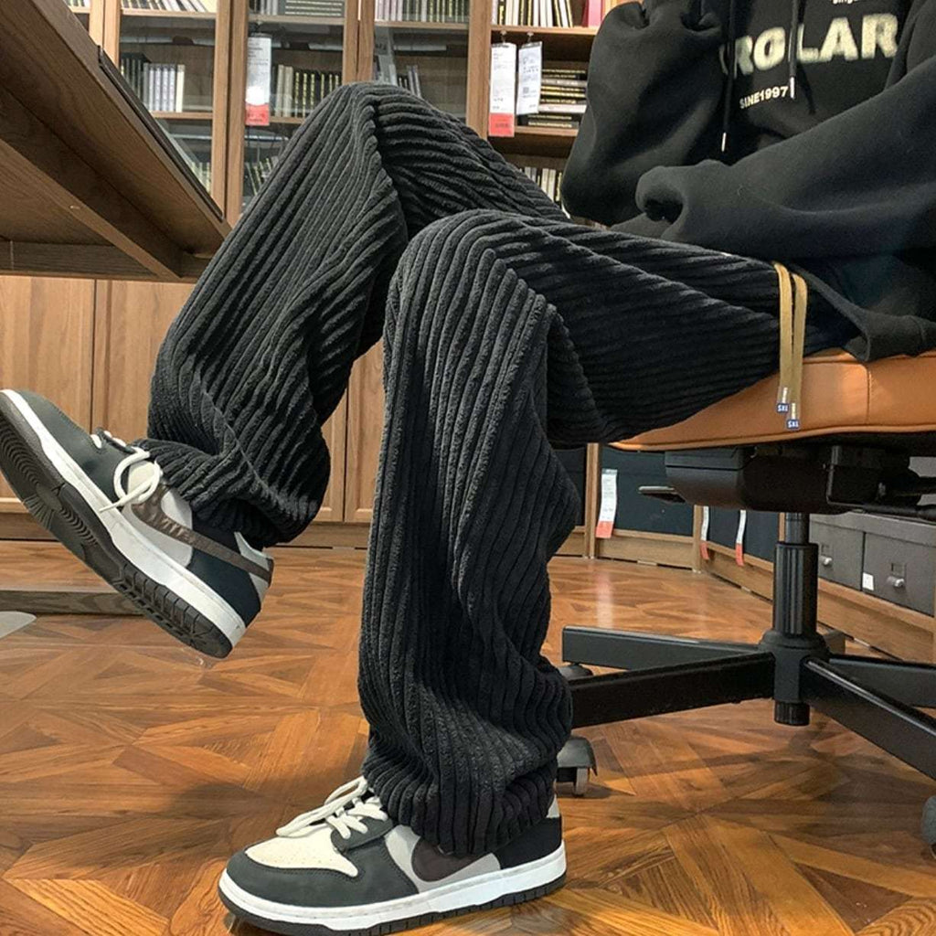 ボリュームパンツ コーデュロイ パンツ 2色 ゆったり 韓国 n2708