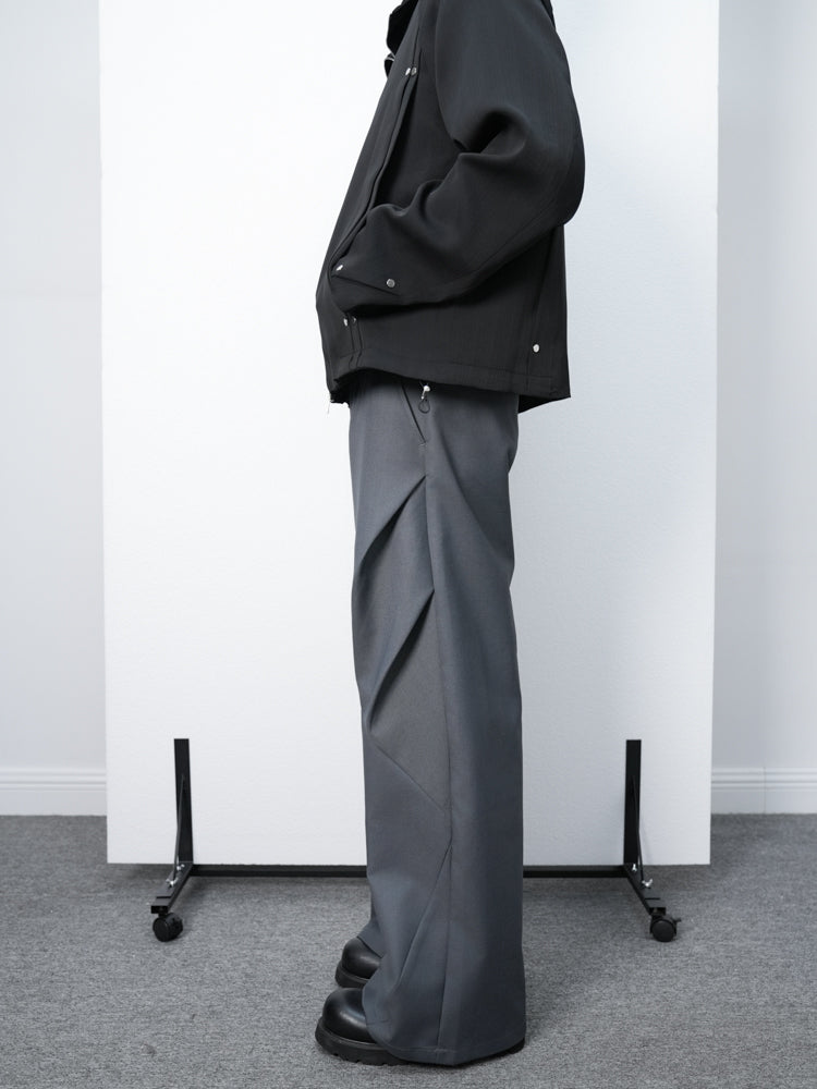 【関送込み】Simple Loose-Fit Trousers*ユニセックス/N240093