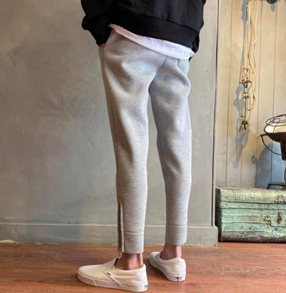 スリム テーパード スウェットパンツ 2色 韓国 パンツ nra047