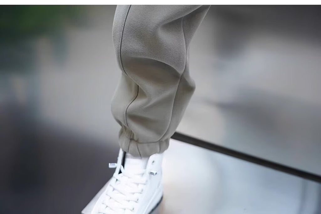 スキニー スウェットパンツ カジュアル スポーティ 2色 M-3XL