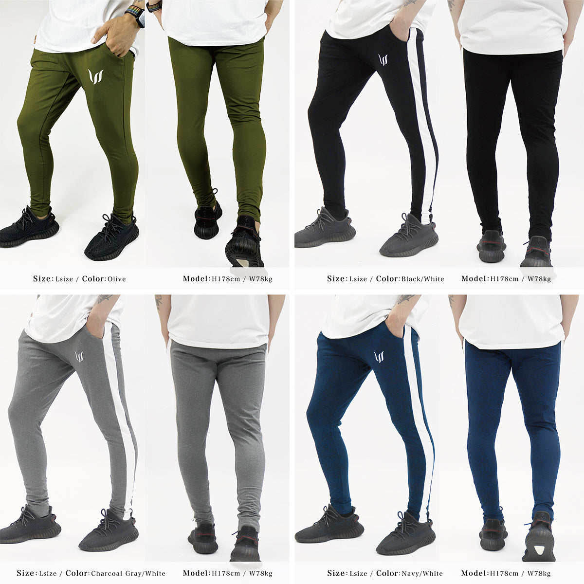 WILLS FITNESS ジョガーパンツ  ストレッチ スキニー ジムウエア