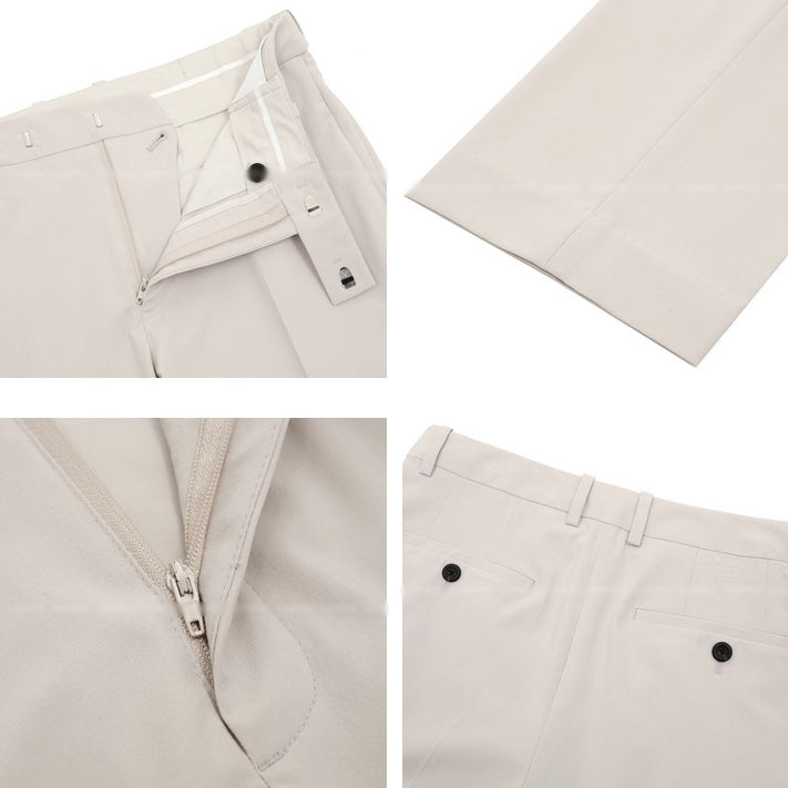 【LOOKPLE】クール マックス センターライン スラックス