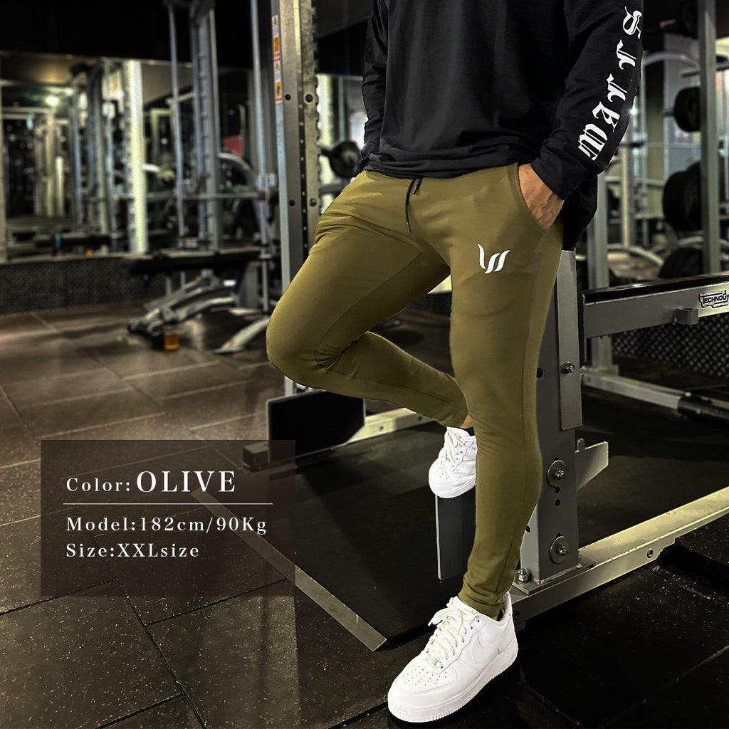 WILLS FITNESS ジョガーパンツ  ストレッチ スキニー ジムウエア