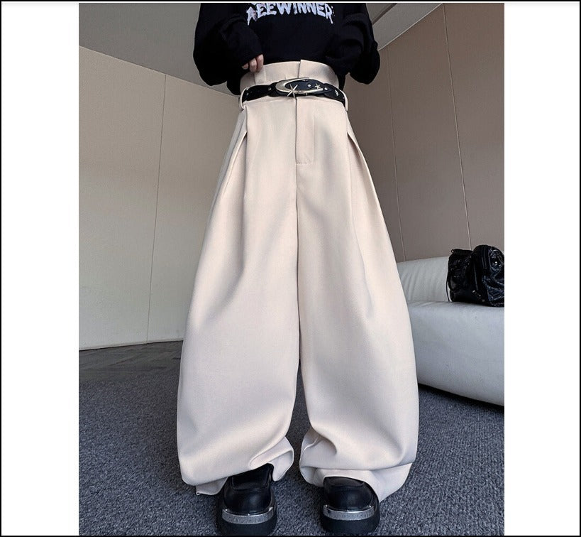 美脚 ワイドパンツ ハイウエスト シルエット映え カジュアル