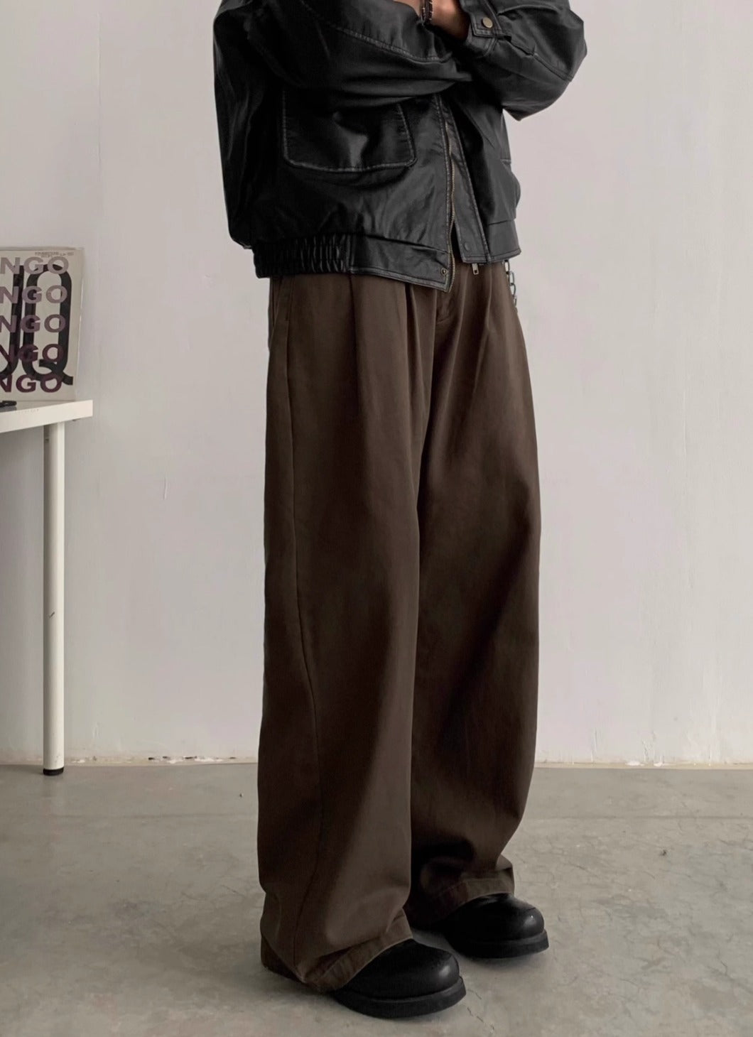 INKNOTS*日本未入荷 Basic ウォッシュド　ワイドレッグ チノパン